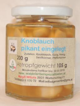 Knoblauch pikant eingelegt