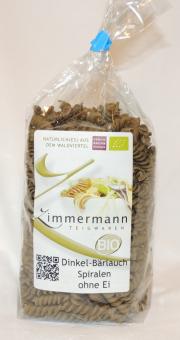 BIO Dinkelbärlauchspiralen ohne Ei