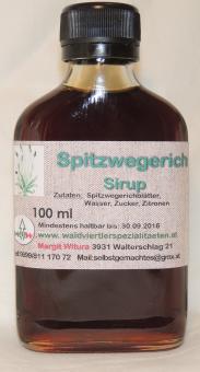 Spitzwegerichsirup